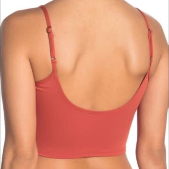 The Bikini Lab Solid Bralette Bikini Top Size Medium casual layering summer NEW - Picture 2 of 6